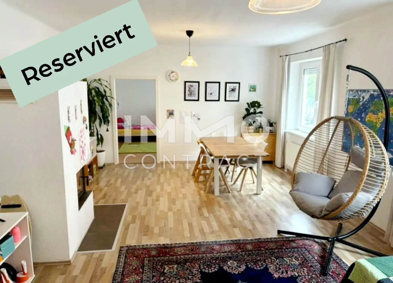 Reserviert! Helle 3-Zimmer-Terrassenwohnung mit Gemeinschaftsgarten in Ruhelage mitten im Zentrum