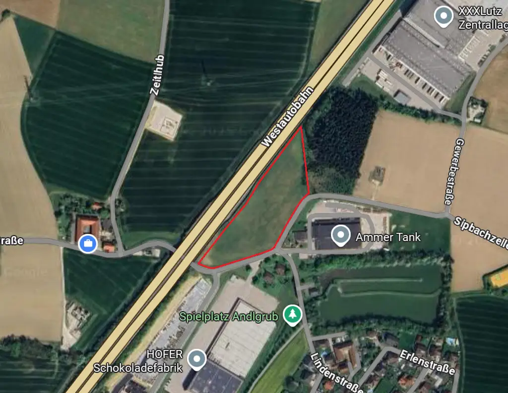 15.500 m² in TOPLAGE auf Baurechtsbasis zu pachten I Autobahnauffahrt A1/ A9 1,5 km entfernt