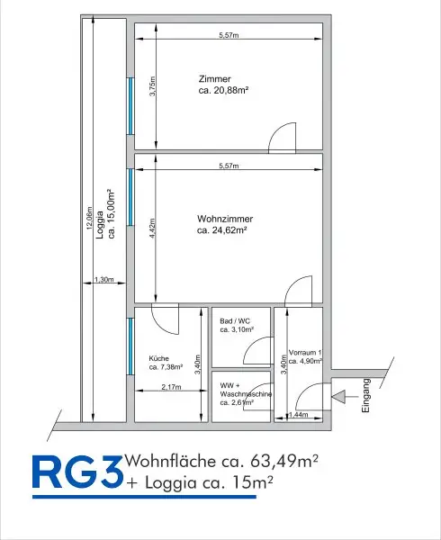 2-Zimmer-Etagenwohnung in guter Lage!