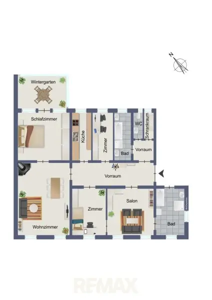 schematischer Grundriss