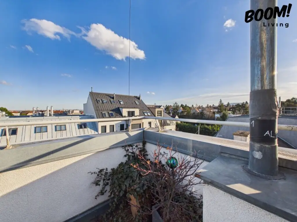 Traumhafte 3,5-Zimmer-Dachgeschosswohnung mit Balkon und Terrasse in 1230 Wien!
