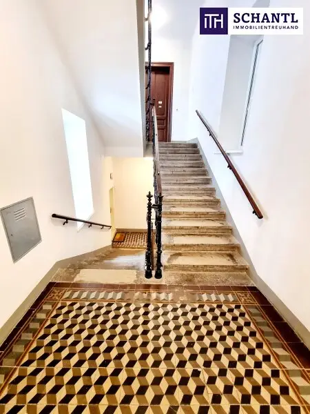 Anschauen und einziehen! Entzückende Altbauwohnung in ruhiger Seitengasse! Tolle Raumaufteilung + Loggia möglich + Perfekte Infrastruktur! Jetzt zugreifen!