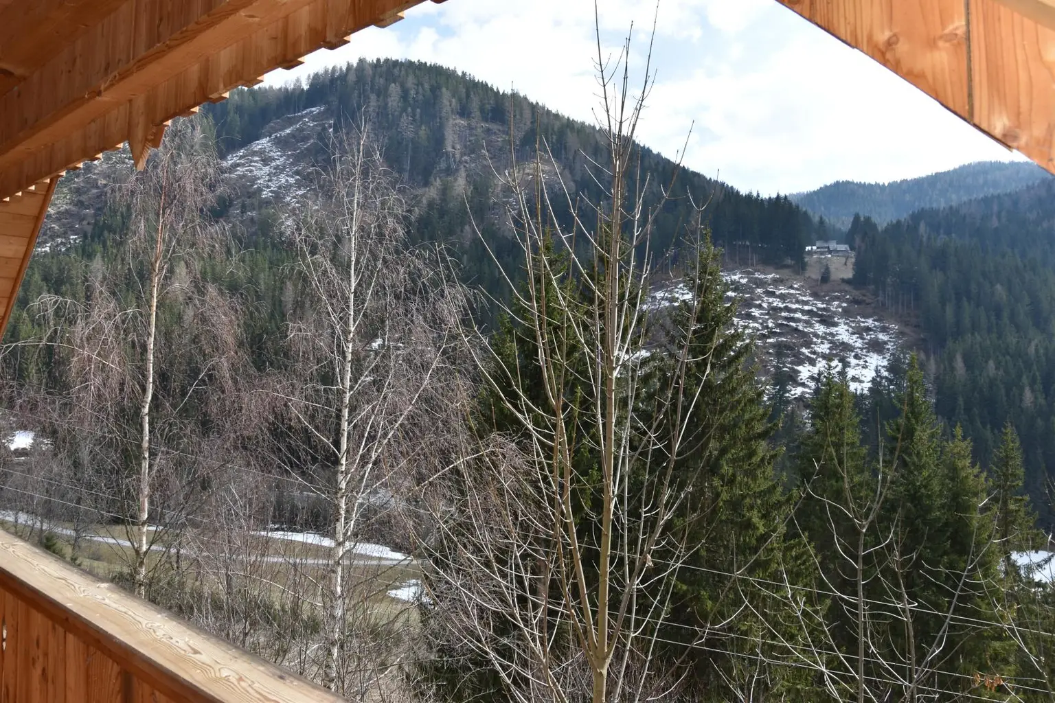 Ausblick vom Balkon
