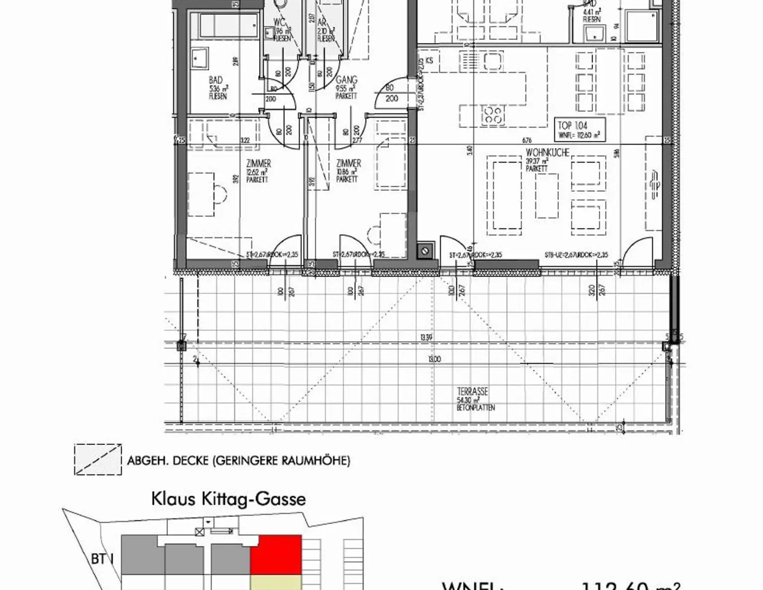 PRESSBAUM XIII/1, geförderte Mietwohnung mit Kaufoption, Wohnung 1.04-EG, 1000/00011190/00001104