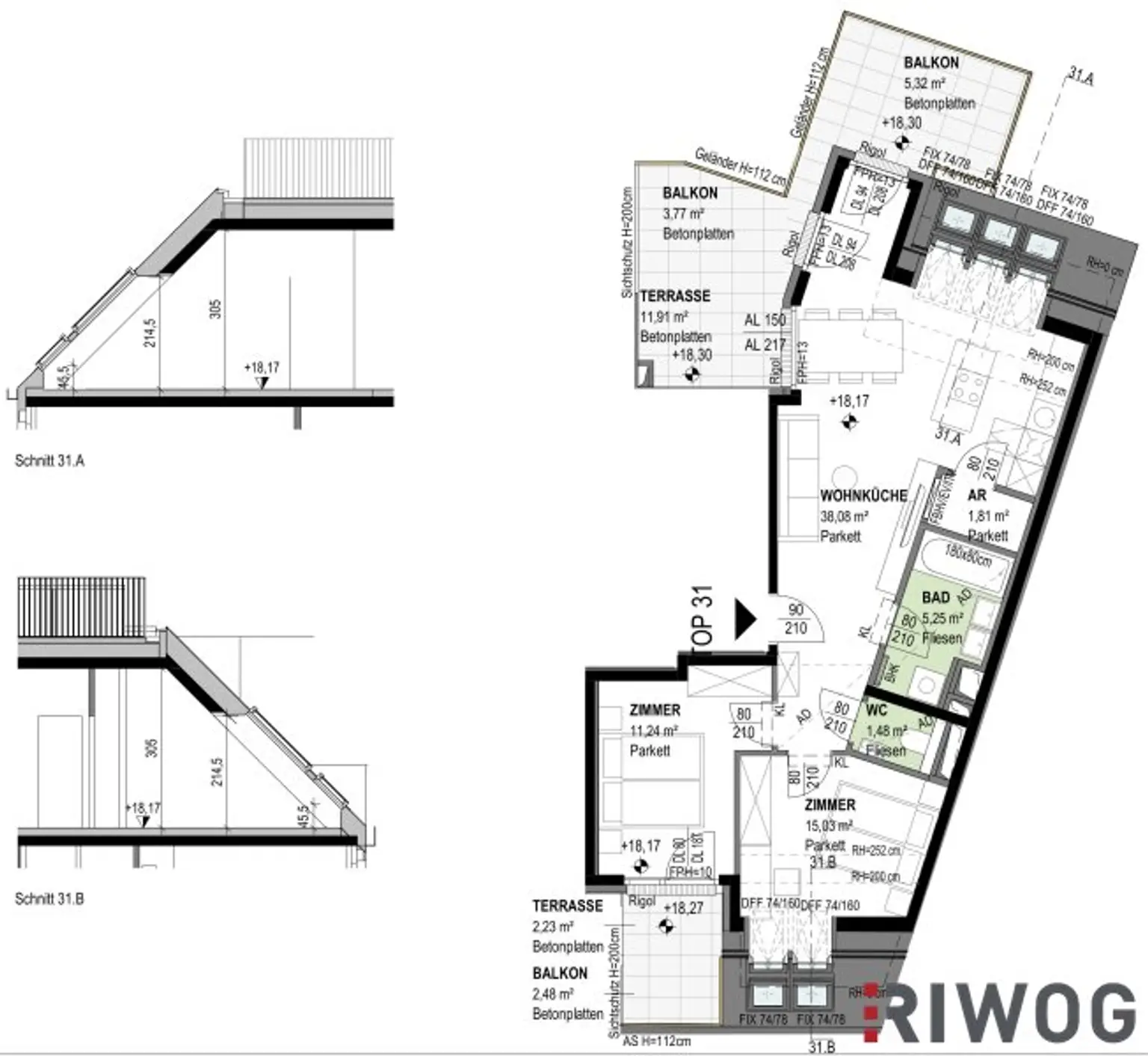 DG-ERSTBEZUG | Atemberaubender Fernblick | Dachterrasse | ca. 3 m Raumhöhe | Fernwärme & Klimaanlage | TG-Stellplatz optional | Nachhaltiges Wohnbauprojekt