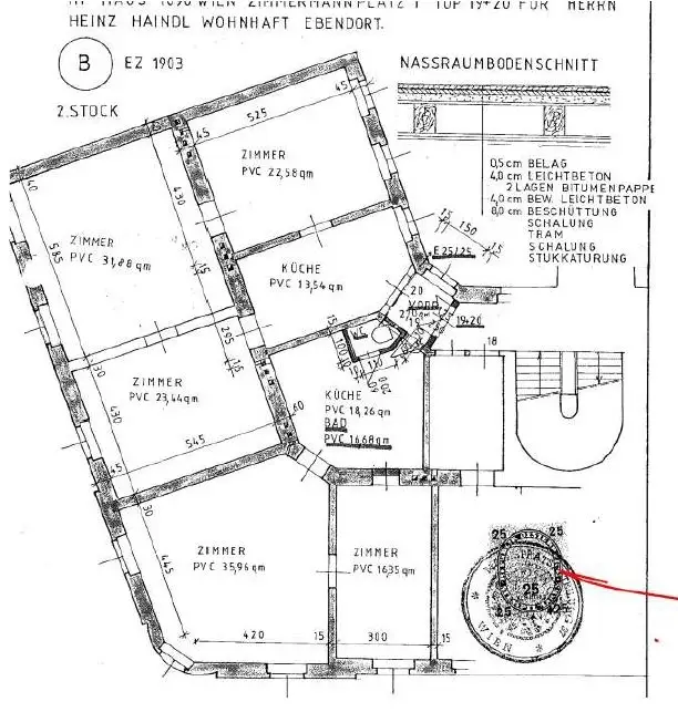 Nähe AKH Wien - 
Unbefristet vermietete 5-Zimmer-Wohnung