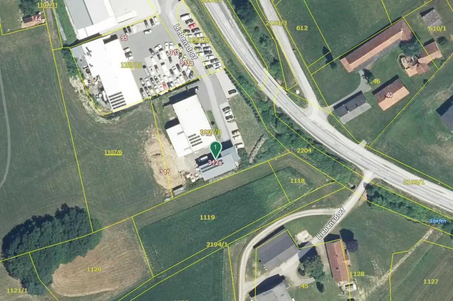 Kataster mit Standort