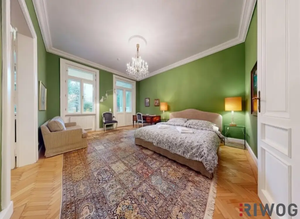 Wohnung mit touristischer Widmung nahe Schloss Schönbrunn | Prunkvolles 3-Zimmer Altbauapartment mit Loggia I 360° Rundgang