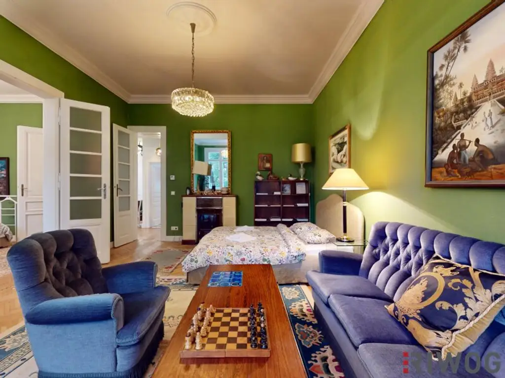 Wohnung mit touristischer Widmung nahe Schloss Schönbrunn | Prunkvolles 3-Zimmer Altbauapartment mit Loggia I 360° Rundgang