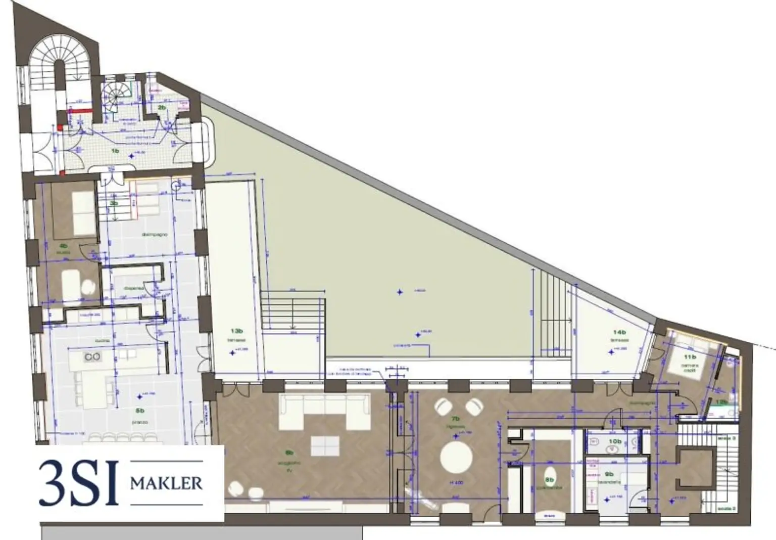 Exklusives Townhouse mit Loft-Charakter und privaten Gärten in bester Wiener Lage