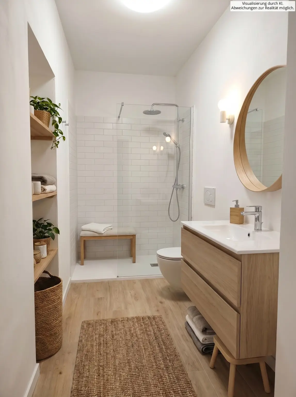 Badezimmer VISUALISERT MITHILFE KI