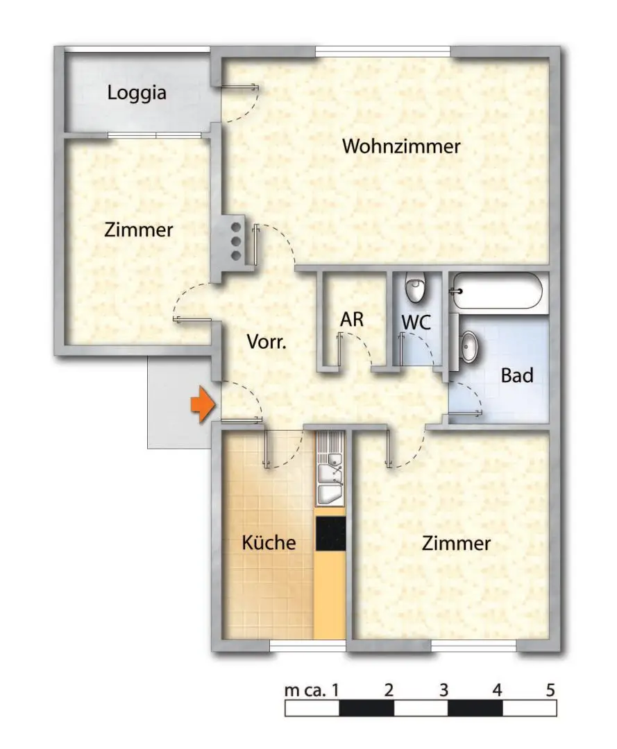 Familien freundlich und 2 Min zum Bahnhof