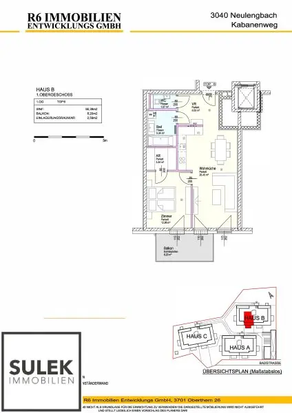 Wohnpark Neulengbach | Erstbezug | 2 Zimmer mit Balkon