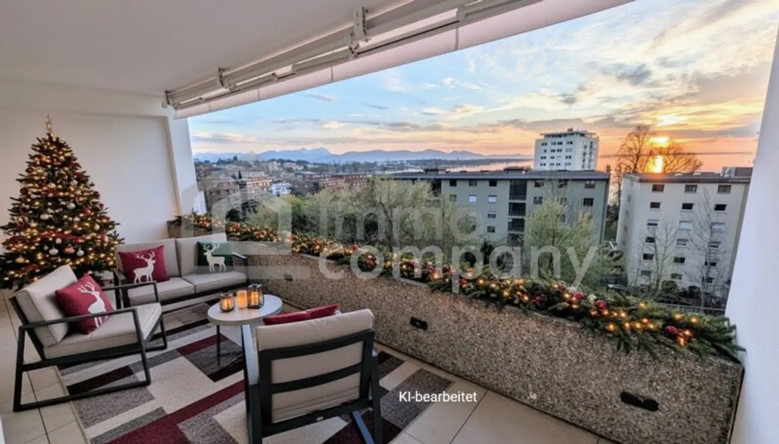 Terrasse mit Süd-West-Ausrichtung