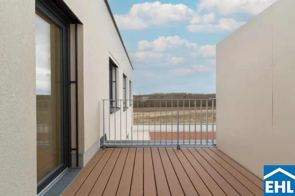 Wunderschöne 3- Zimmer Wohnung mit Terrasse direkt an den Donau- Auen!