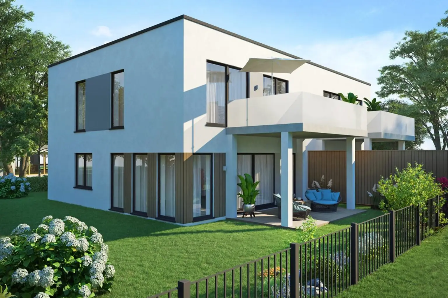 Rendering_3 | ++ NEU ++ BAUBEGINN demnächst - DOPPELHAUSPROJEKT | Prima Service Immobilien
