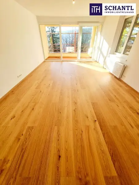 Ruheoase im Grünen! Sonnig. Saniert. Einfach super! Erstbezug mit Wohlfühlfaktor! 4 Zimmer + 2 Balkone + Garagenplatz + Hochwertige Einbauküche! Grün wohin das Auge reicht!