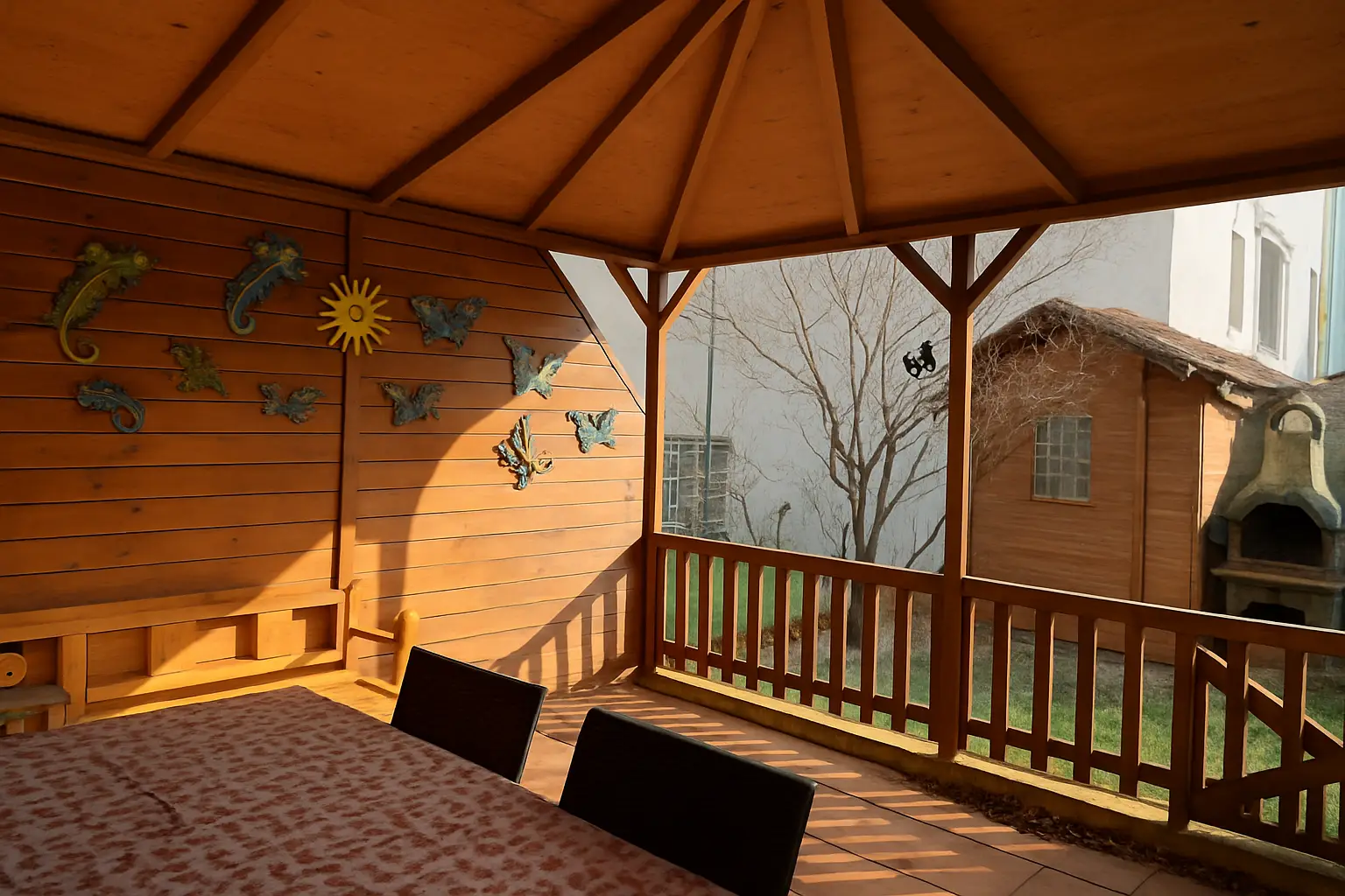 Überdachte Terrasse im EG