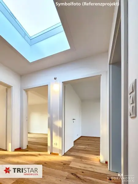 NEU • FAMILIENTRAUM • 4 HÄUSER • GARTEN • TERRASSE • PKW-STELLPLÄTZE • NÄHE LOBAU • LUFTWÄRMEPUMPE • 1220 WIEN