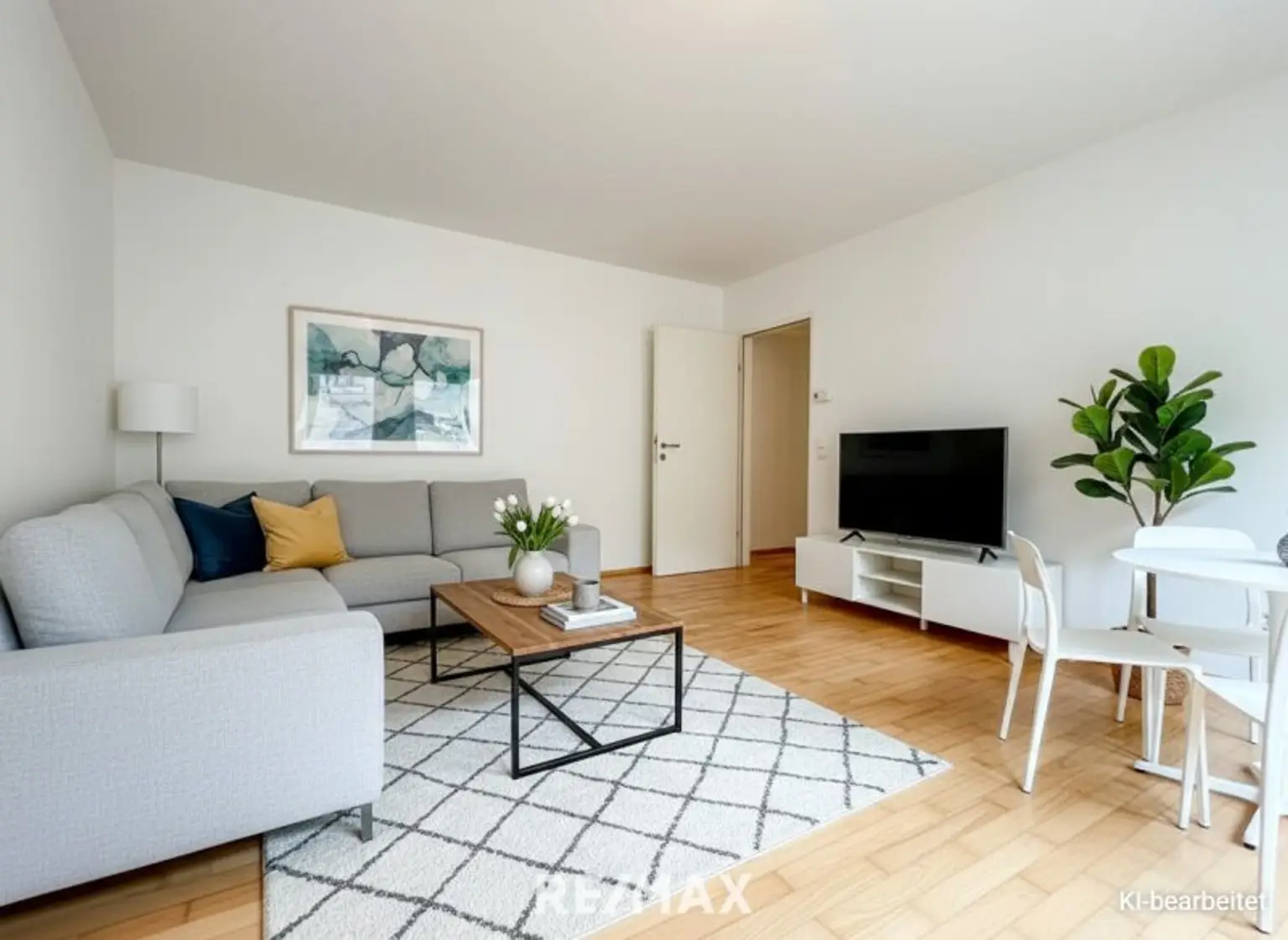 Wohnzimmer KI bearbeitet