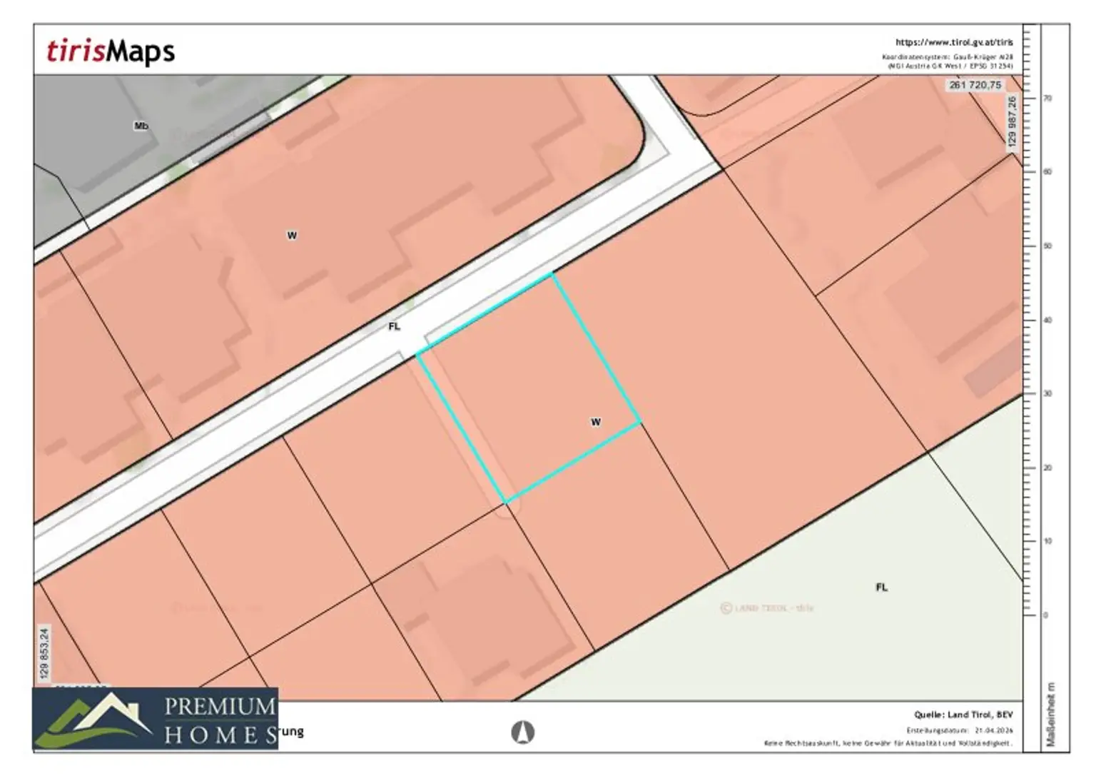 Widmung Bauland Wohngebiet