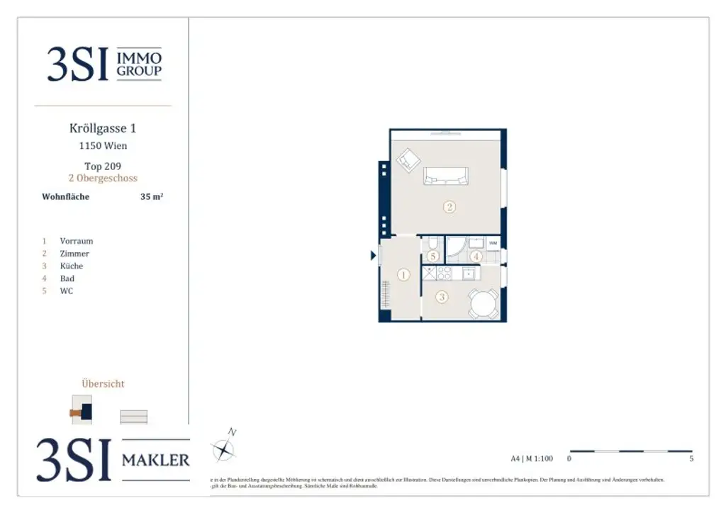 Charmante 1-Zimmer-Wohnung im Herzen des 15. Bezirks
