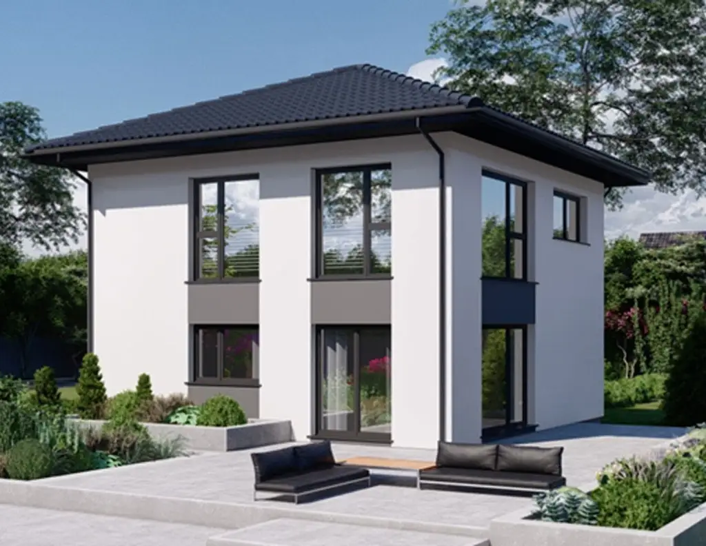 DAN-WOOD-FERTIGHAUS Hausserie Park schlüsselfetig auf Ihrem Grundstück!