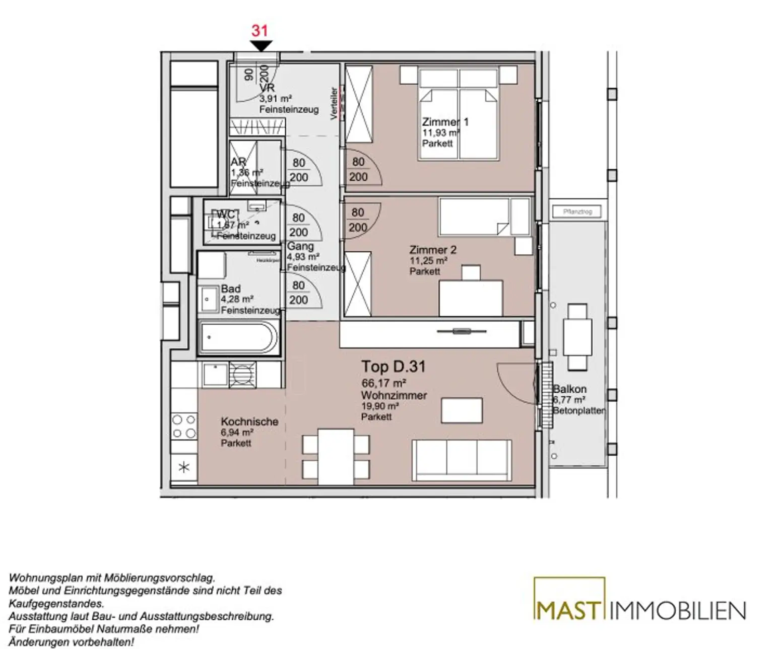 *unweit vom Donauzentrum* 3-Zimmer Familienwohnung!