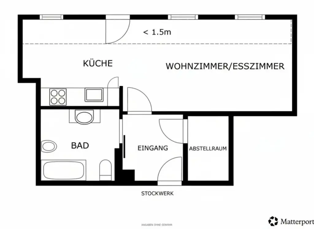 Helle DG-Wohnung mit Balkon | Garagenplatz optional
