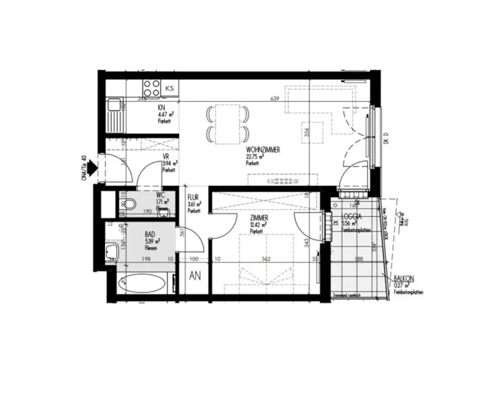 ++VIOLAA++ Hochwertiger 2-Zimmer Neubau-ZWEITBEZUG mit Loggia/Balkon! ***PROVISIONSFREI***