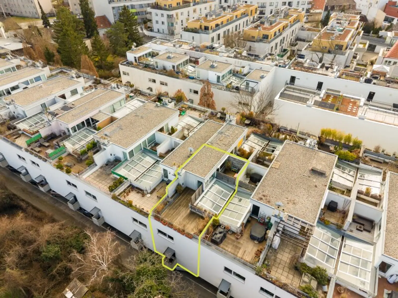 Anlage mit Markierung