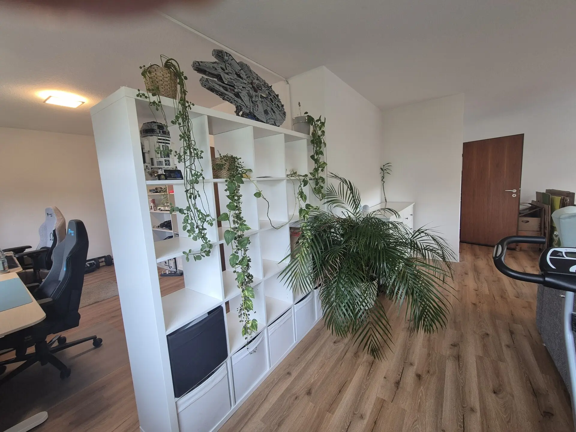 Abtrennung Home-Office u. Wohnzimmer