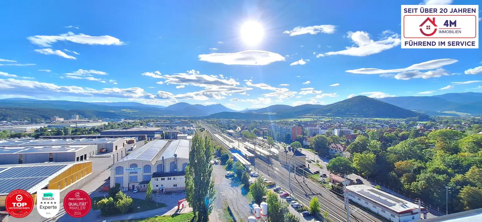 "EXKLUSIV & UNVERWECHSELBAR" Gewerbeflächen mit Panoramablick – Zwei ganze Etagen im höchsten Gebäude der Region