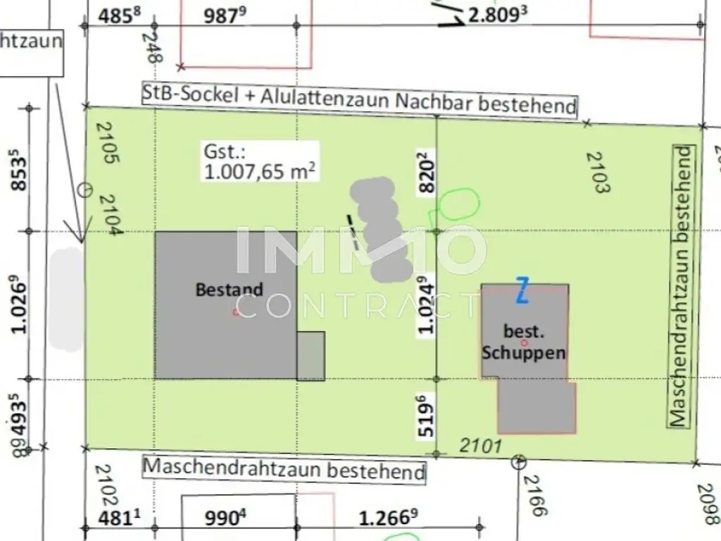 Wohnhaus in 3900 Schwarzenau, Lageplan