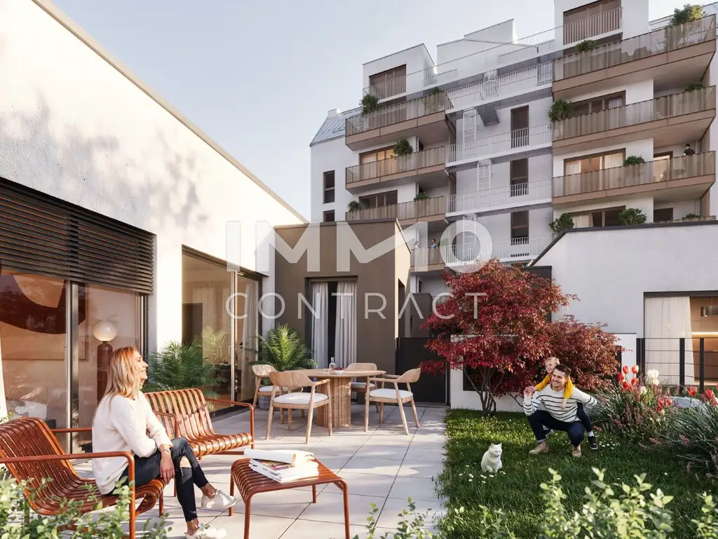 Zeitgemäßes Wohnen: 2-Zimmer-Neubau mit Freifläche - Traum Anlage ERSTBEZUG