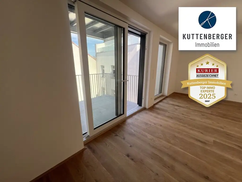 *Superprojekt: "Über den Baumwipfeln" Top 43  Erstklassige 3-Zimmer Wohnung mit Blick auf die Kastanienbäume + Balkon