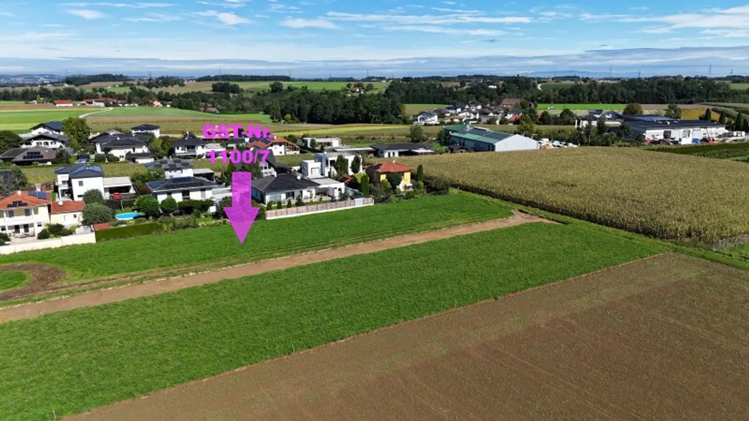 Schöner Baugrund in ruhiger Siedlungslage mit Grünblick | Steinerkirchen Frohnhofen | GST-Nr. 1100/7