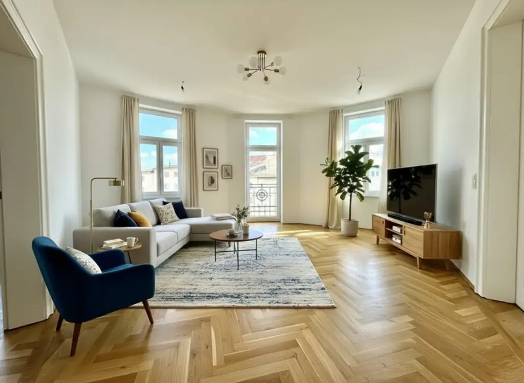 3-Zimmer + inkl. hochwertiger separater Einbauküche - Stilaltbau am Rennweg - S-Bahn St. Marx ums Eck