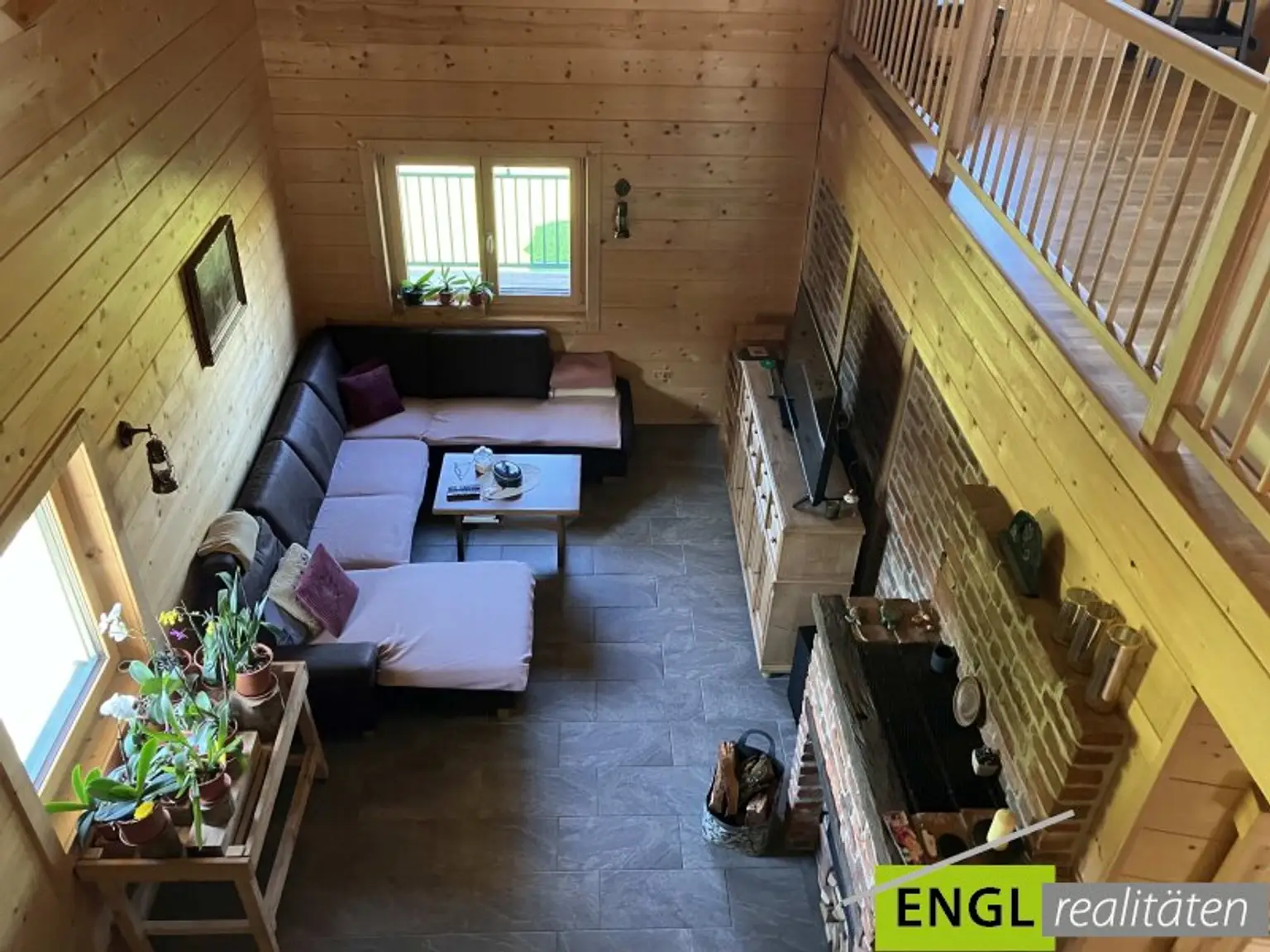 Wohnzimmer EG- mit Kachelofen