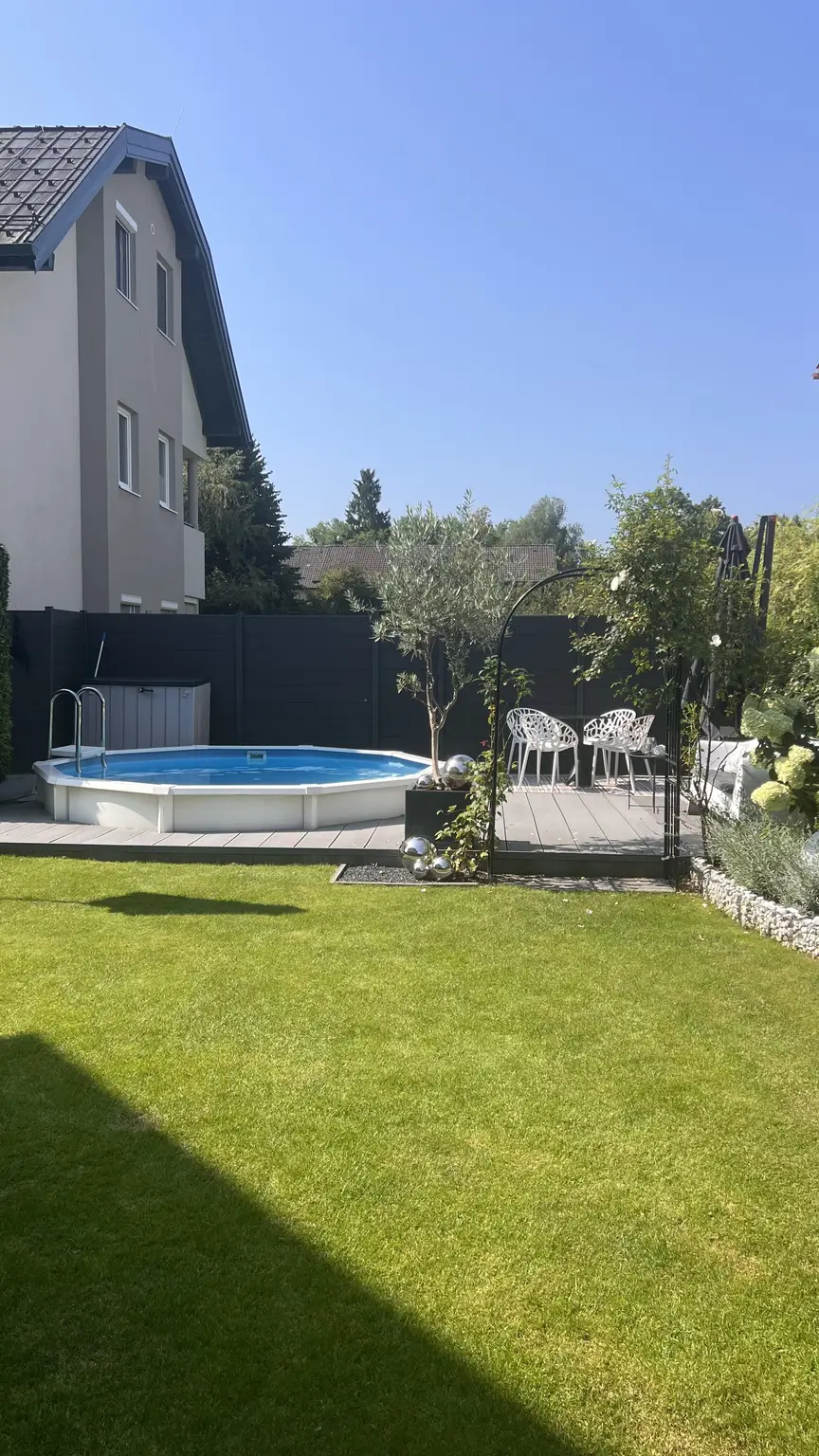 Moderne Gartenwohnung mit Pool: Komfortables Wohnen in Wals- Siezenheim für anspruchsvolle Genießer