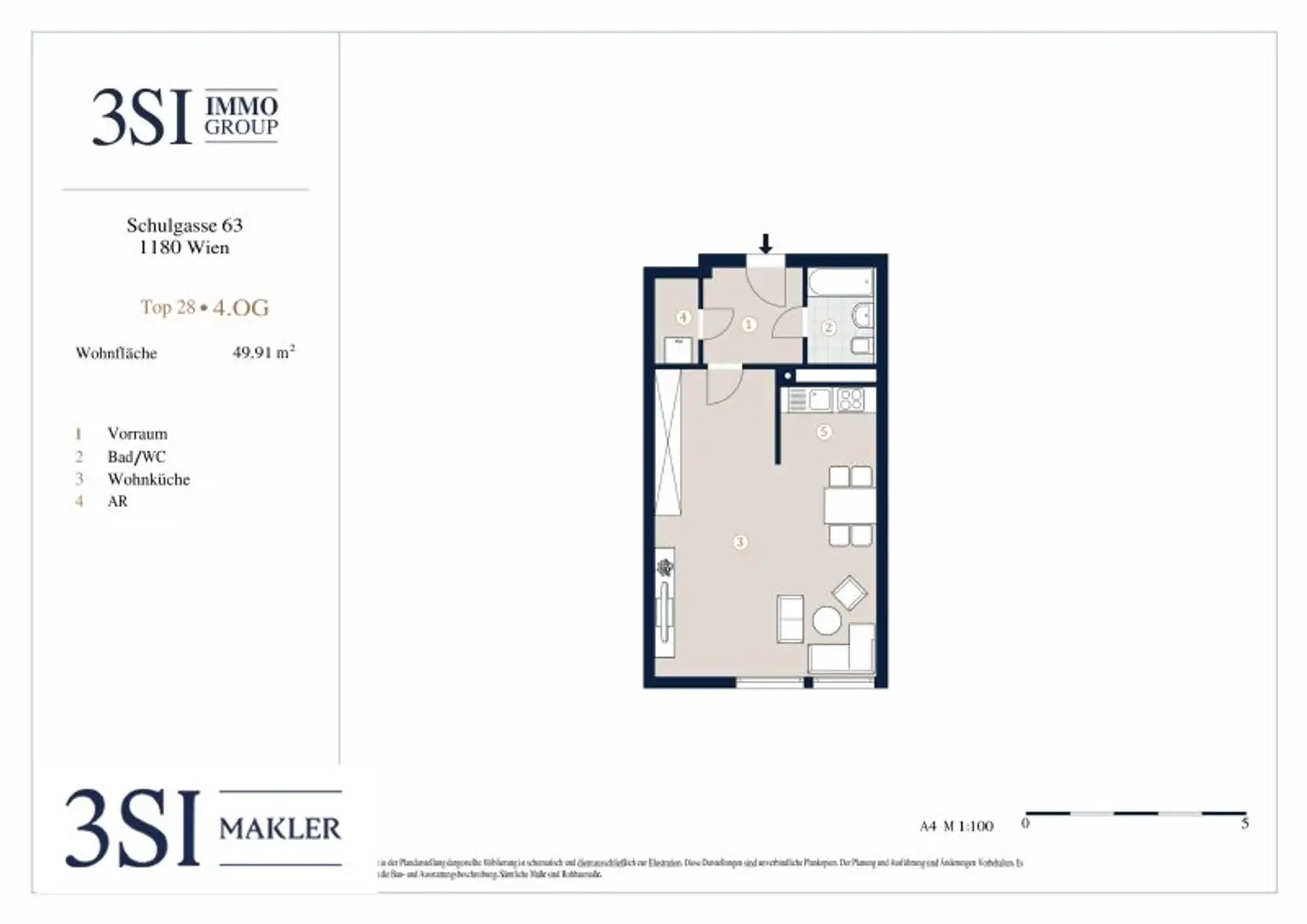 Charmante 50m² Wohnung in Bestlage beim Schubertpark – 18. Bezirk