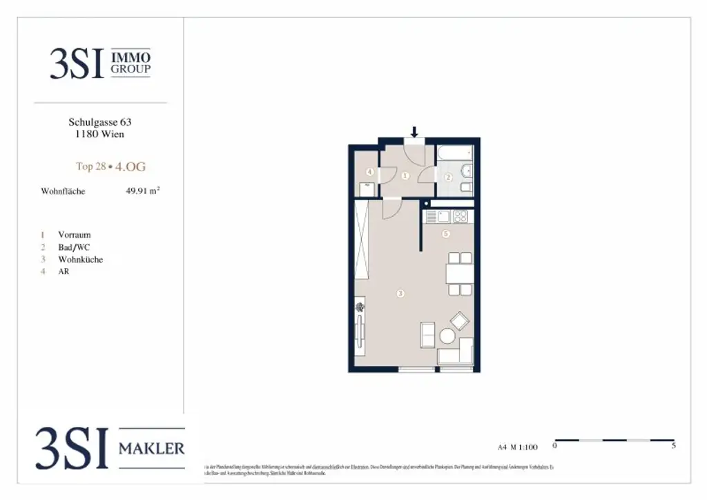 Charmante 50m² Wohnung in Bestlage beim Schubertpark – 18. Bezirk