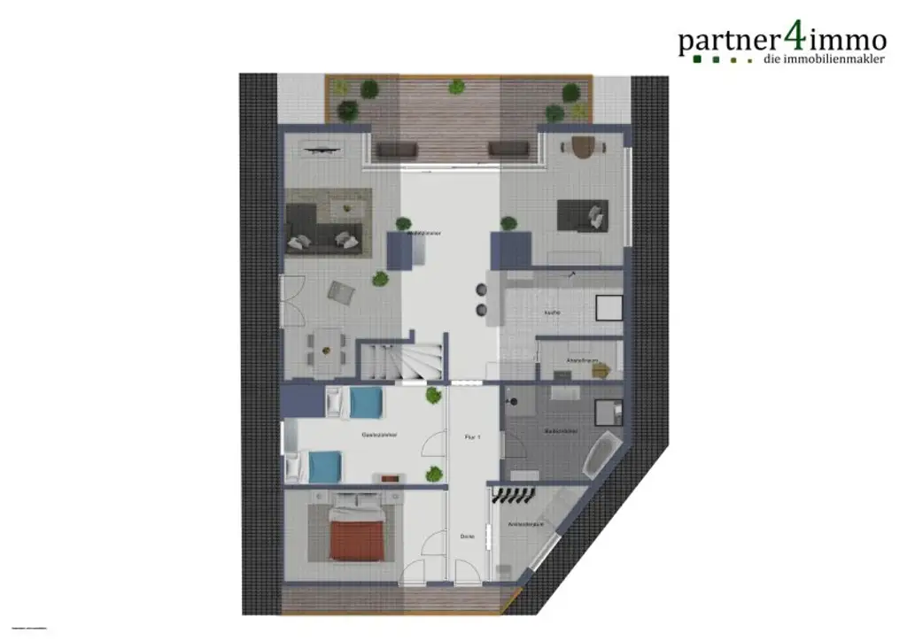 Modernes Penthouse mit Garten und Blick über das Inntal!