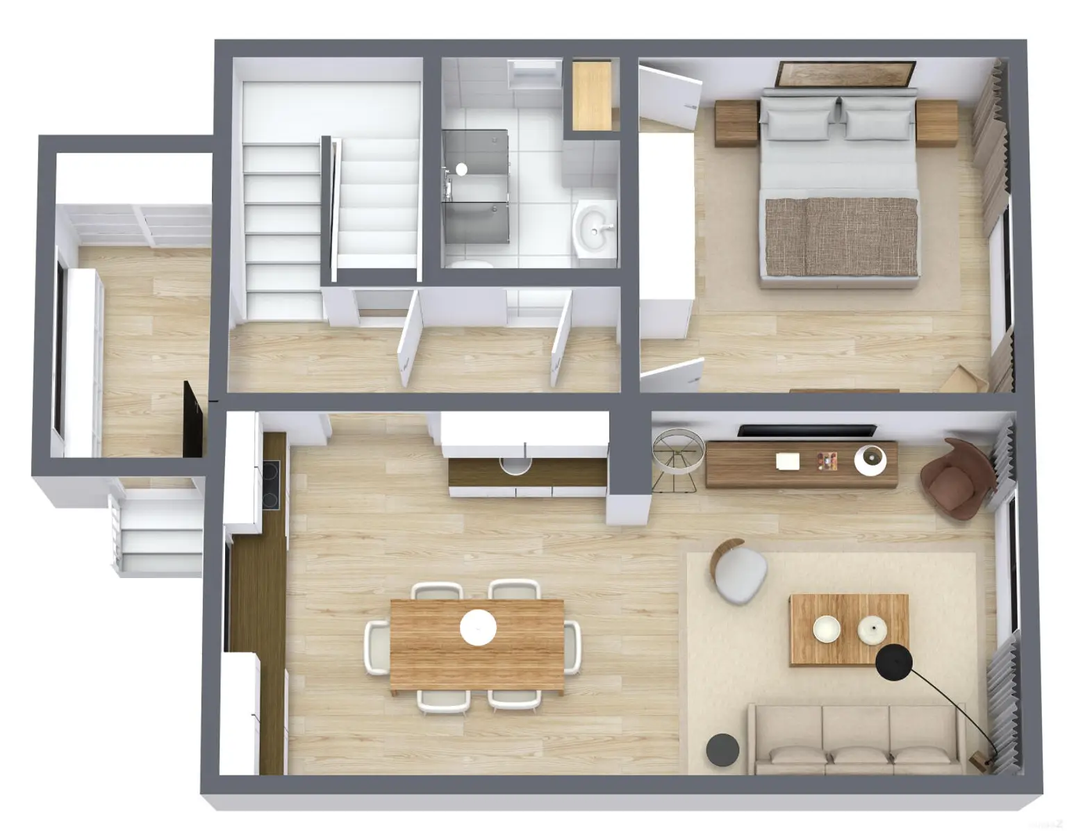 Hübsches Einfamilienhaus mit 4 Zimmer, Garten, Balkon und Parkplatz in Graz Wetzelsdorf