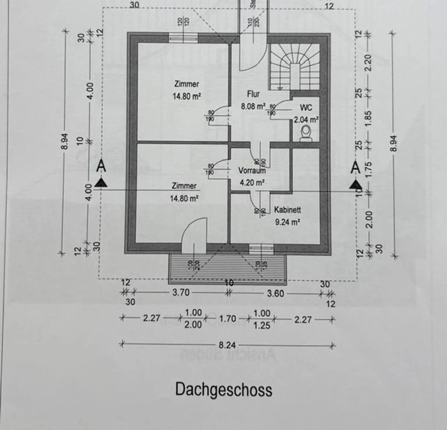 Plan Dachgeschoss