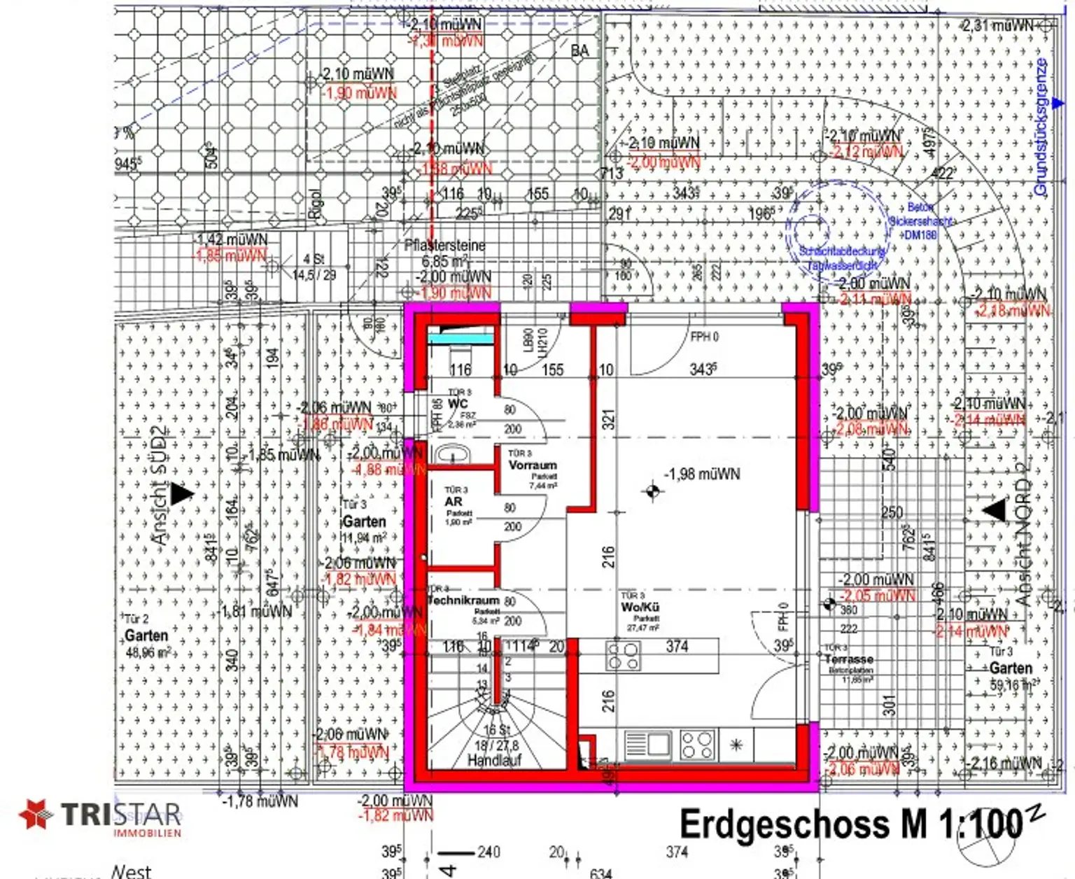 NEU! ++ 2 EINFAMILIENHÄUSER ++ 4 DOPPELHAUSHÄLFTEN ++ SCHLÜSSELFERTIG ++ BAUJAHR 2025 ++ 1220 WIEN ++