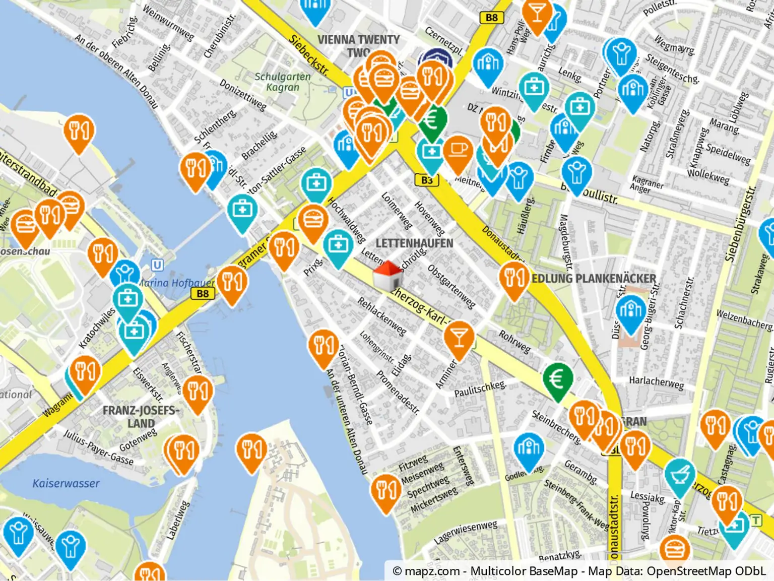 Geolyzer Kartenausschnitt