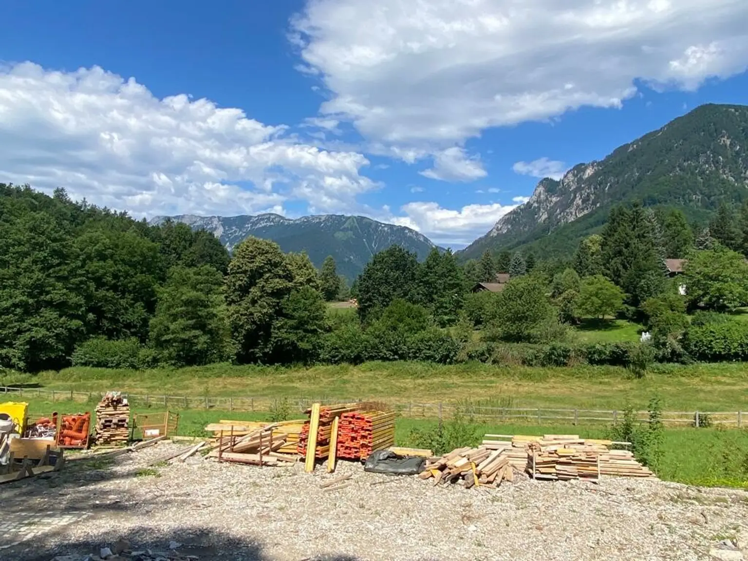 Bauplatz und Ausblick