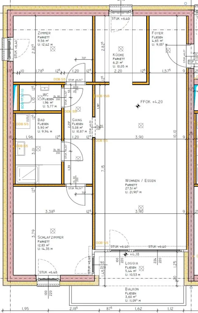 Provisionsfrei! 75 m² Obergeschosswohnung im vorderen Haus mit freiem Traunsteinblick