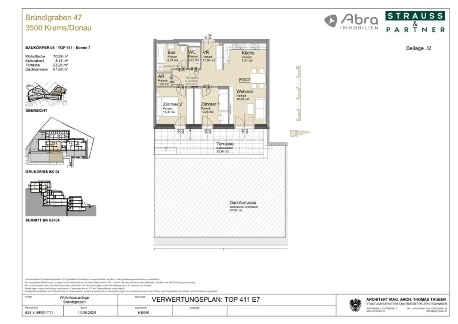 Neubau Erstbezug Drei Zimmer Terrassenwohnung mit Fernblick